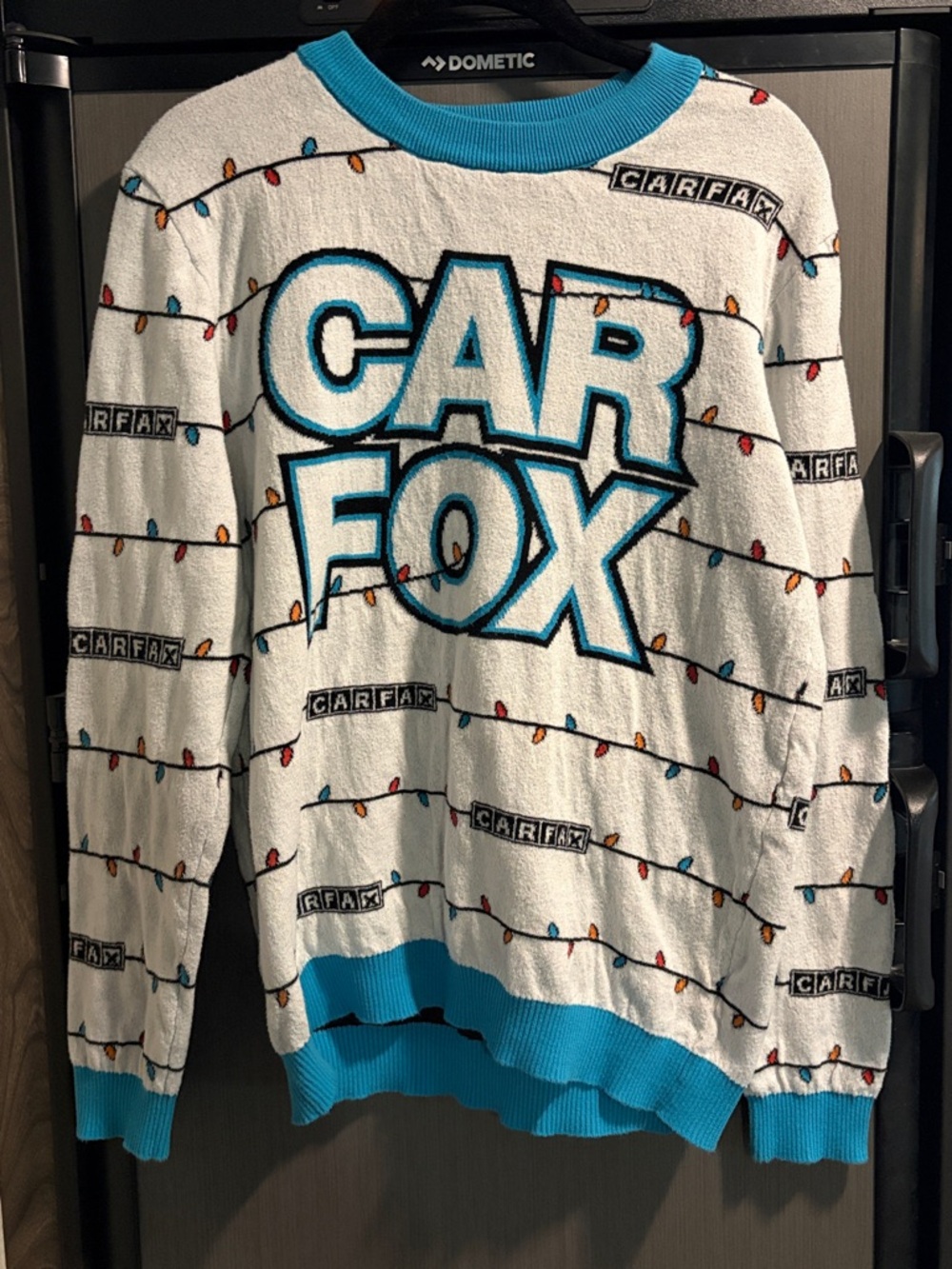 Car Fox Crewneck Ugly Sweater GUC